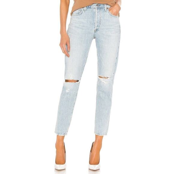 Citizens of Humanity Womens Jeans Sz 27 (30x27) Liya High Rise Classic Fit Crop